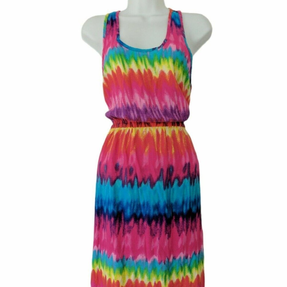 Mix & Co Tie Dye Rayon Sleeveless Dress Size S